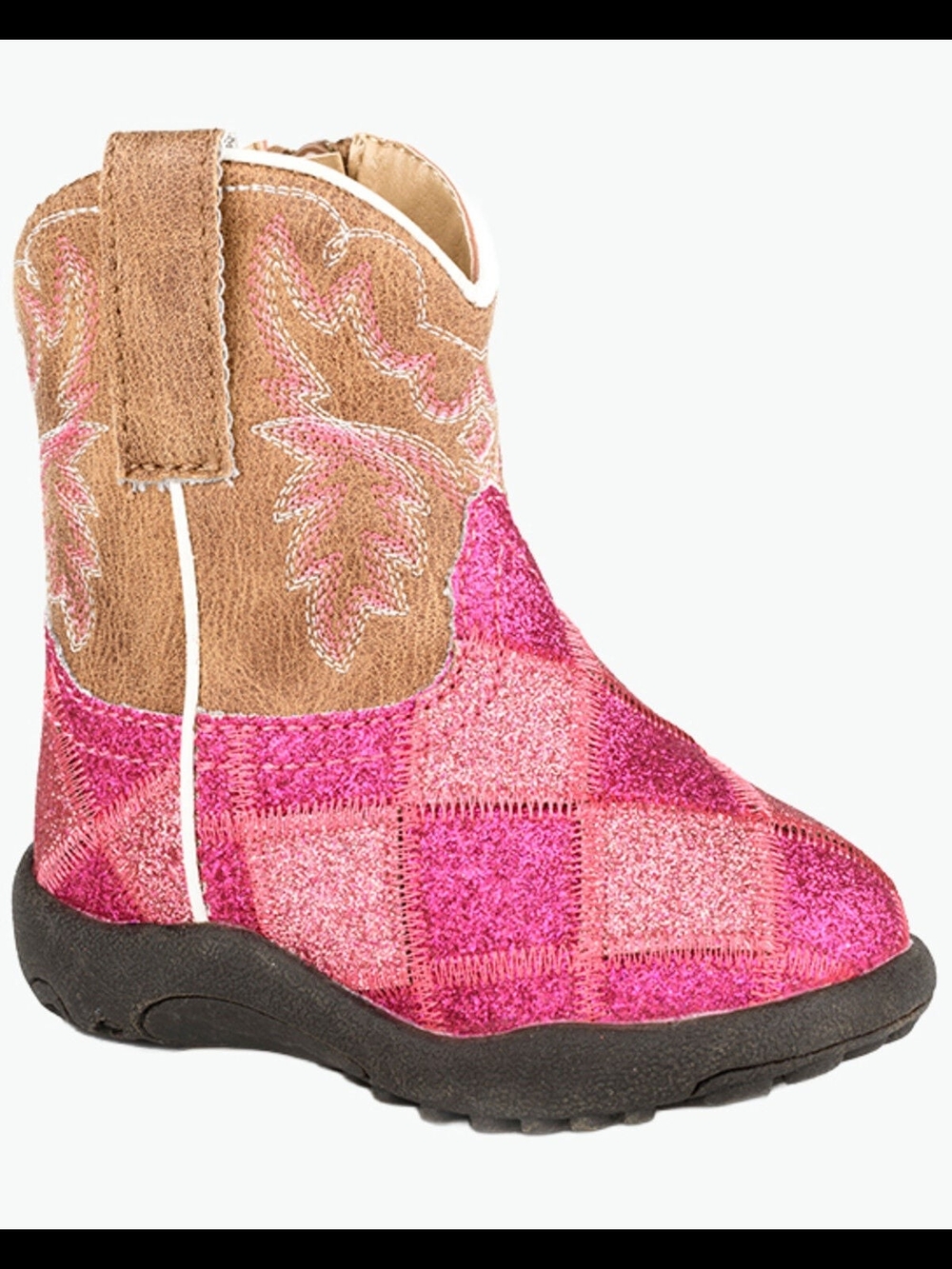 Roper Pink Glitter Girls Cowgirl Boots